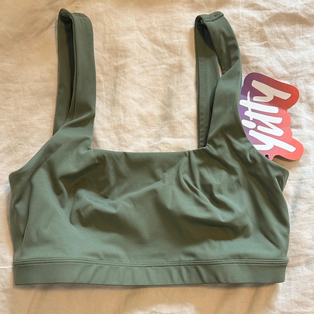Fabletics Olive Green Sports Bra